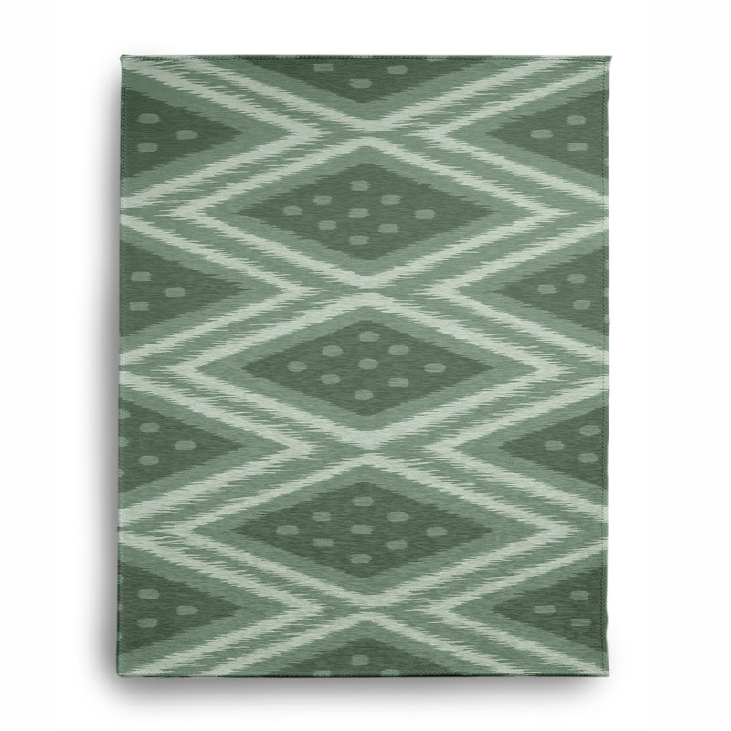 Tapis en chenille 61_Diamond & Dots, Rectangle 4 pi x 6 pi