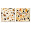 Joris - Ensemble de 2 collages carrés botaniques abstraits-101843793-101843795