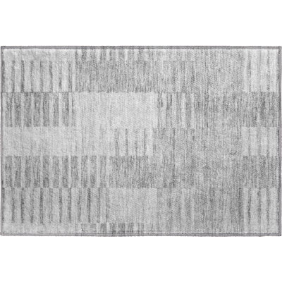 Premium Machine Washable Prisco Silver Rug