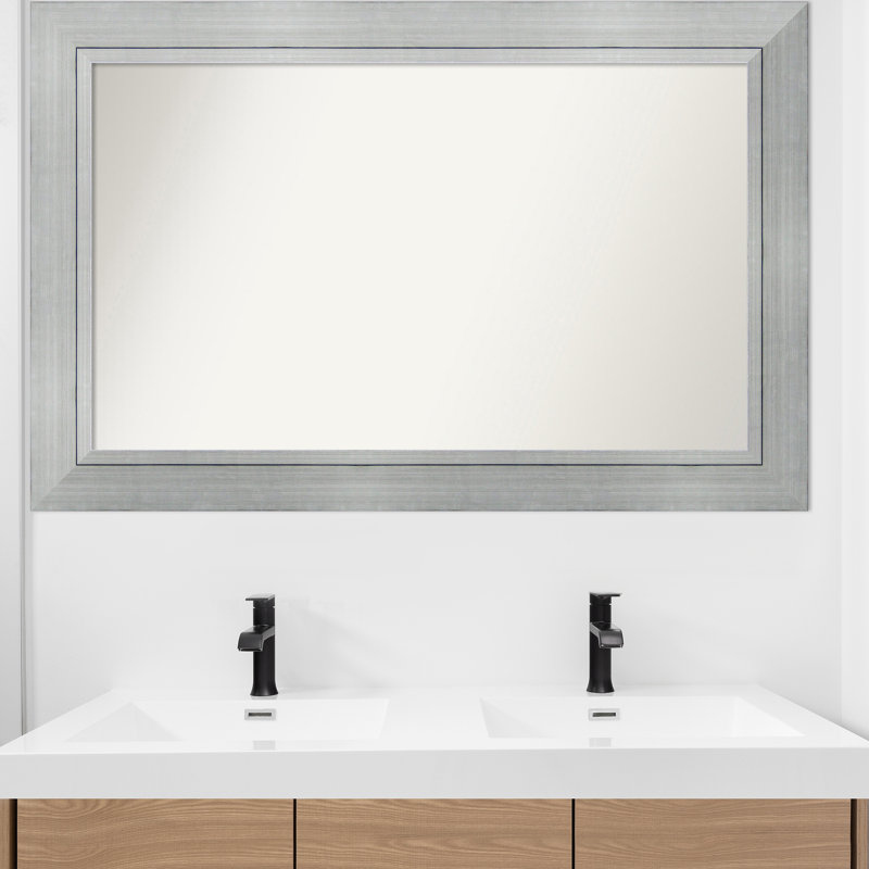 Yousef Solid Wood Wall Mirror, Rectangle, 32.25" x 49.25"