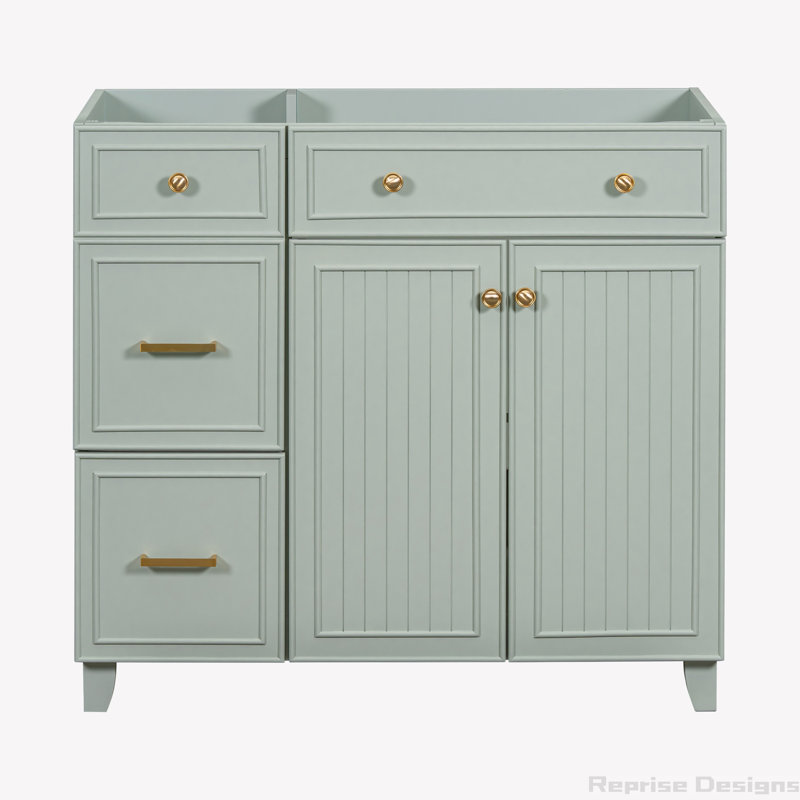 Base de meuble-lavabo simple 35,4 po seulement, Vert
