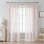 Paire de rideaux transparents avec passe-tringle Couey Farmhouse-107099055-107099054