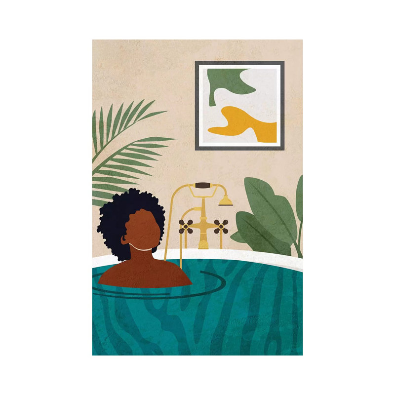 «Stay Home No. 2» par Domonique Brown - impression sur toile tendue, H 18 po x l 12 po x 1,5 po