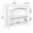 29" H x 29.5" W Wood 2 Tier Bookcase with 2 Arched Support, Storage and Display Bookshelf for Home Office and Living Room, White-83571173-101528707