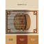 Tapis marocain décontracté moelleux moelleux en hamburger beige-1665475172