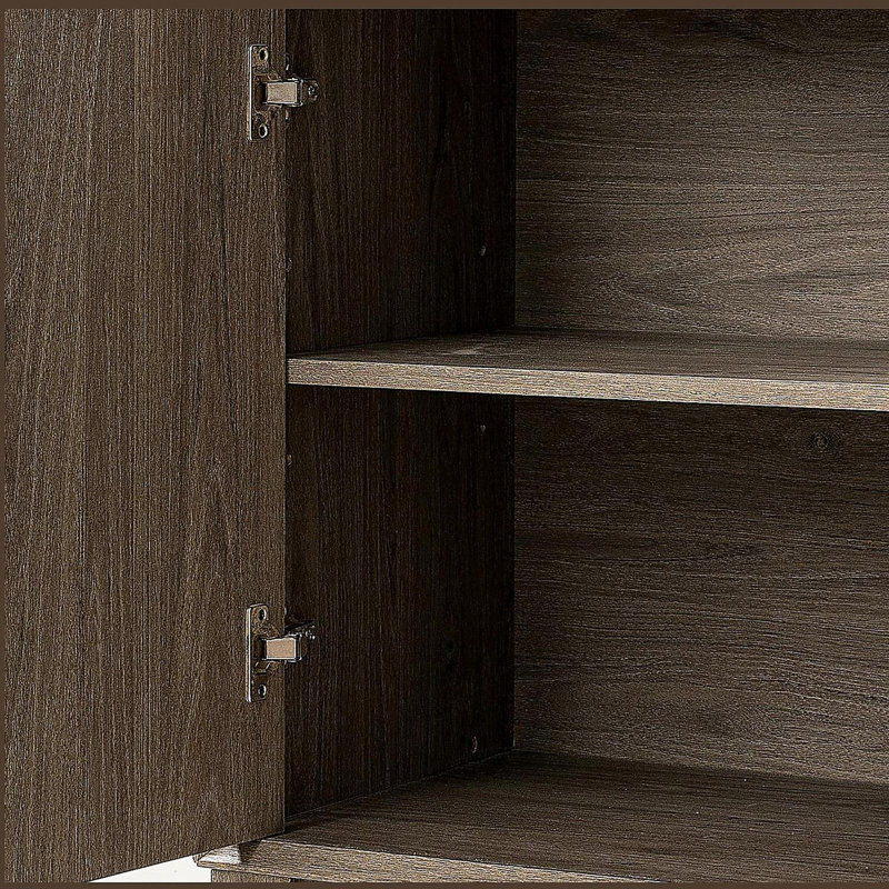 Sideboard Buffet Storage Cabinet with Doors and Shelves, Wooden Buffet Cabinet, Seadrift