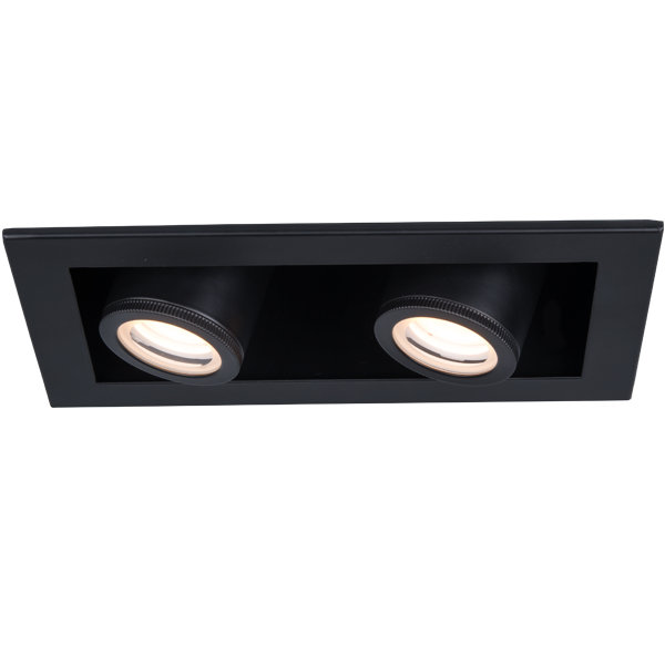 Boîtier encastré Silo, Black/Black, 2700 K, 14 W
