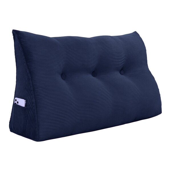 WOWMAX Rectangular Headboard Reading Body Pillow Bedside Oversized Throw Cushion Extra Large Backrest Lumbar Pillows Positioning Back Support Bolster