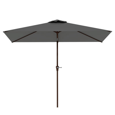  120" X 78" Rectangular Market Umbrella With Crank Lift