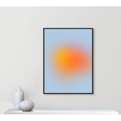 Imprimé néon orange brillant