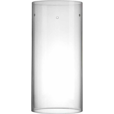 10.5"H x 4.75"W Clear Glass Cylinder Pendant Shade with Pin Holes