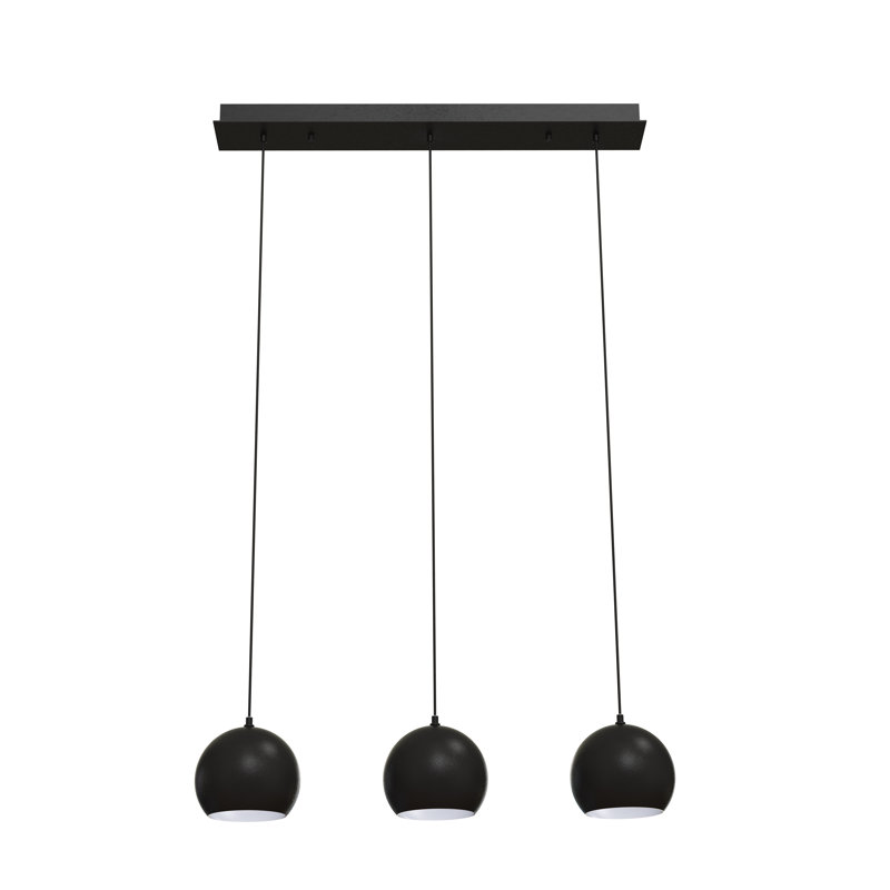 Luminaire suspendu Kanisha, Noir