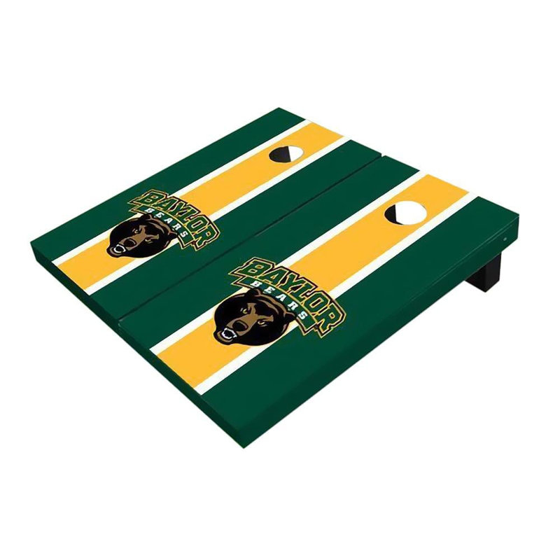 Panneaux de cornhole 2 po x 3 po Baylor Bears, Jaune / vert forêt