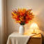 Ensemble de 9 bouquets artificiels d'eucalyptus et de fougères, tiges de verdure d'automne artificielles pour arrangement floral