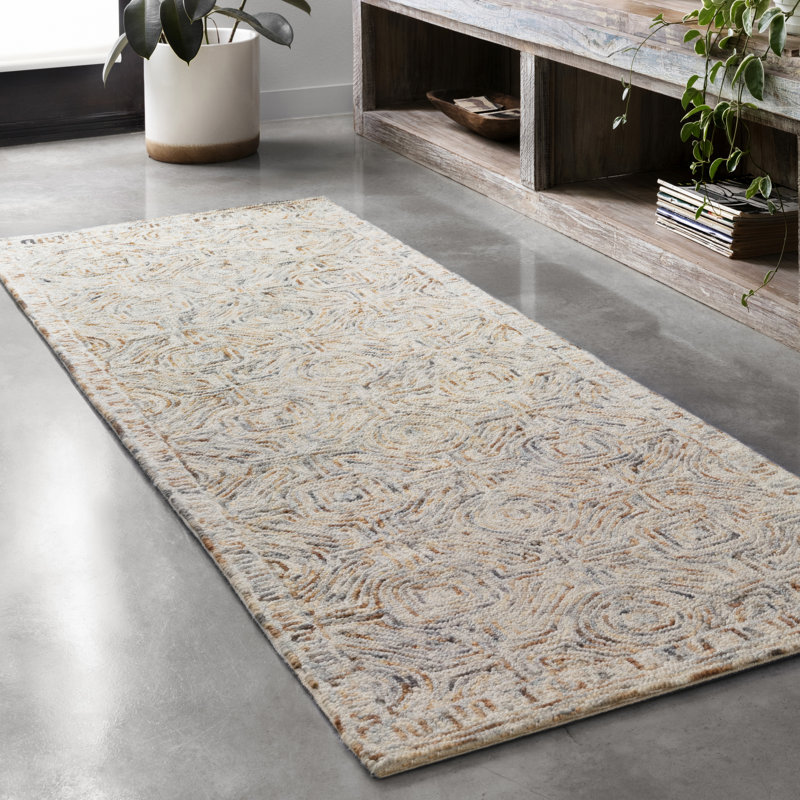 Haubert Wool Geometric Indoor Rug, Rectangle 3'6" x 5'6"