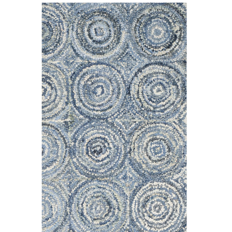 Hideaway Hand Tufted Cotton Geometric Rug, Rectangle 8' x 10'