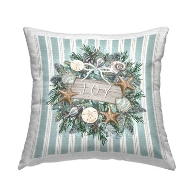 Striped Outdoor Throw Pillow