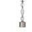 Bella Table LampBella Crystal & Silver Table Lamp with White Tapered Drum Shade