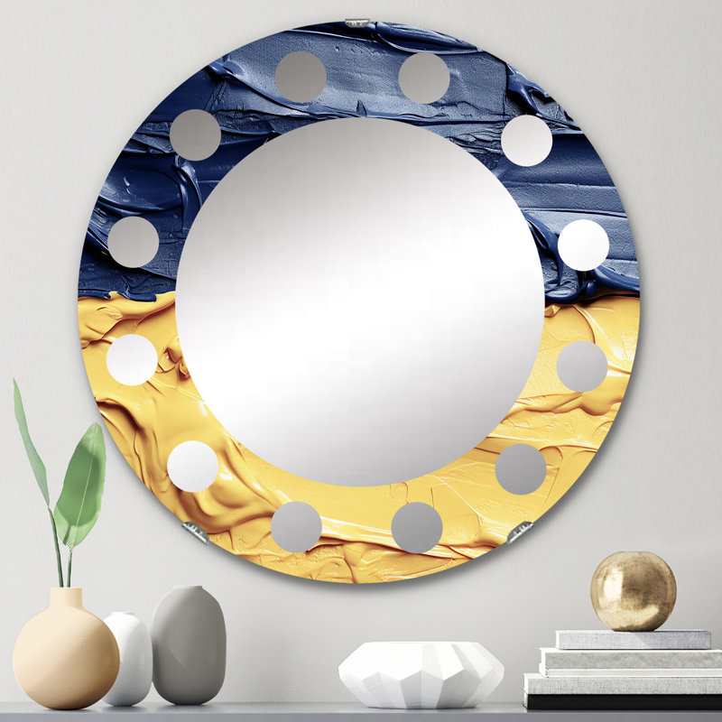 Miroir mural rond Nishida, 24 po x 24 po