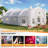Pop-Up Nightlife Large Inflatable Wedding Tent, 210D Oxford Fabric Heavy Duty Party Tent with 2 Roll-Up Doors & 8 Sand Bags, Gazebo Event House for Wedding Birthday Backyard Party, White-113879572