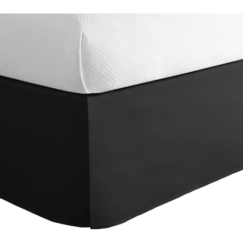 Jupe de lit classique ajustée, microfibre