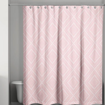 Rideau de douche simple à motif géométrique