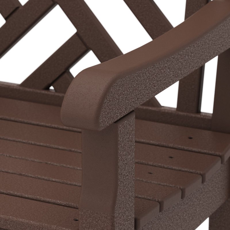 Banc 72 po POLYWOOD Rockford Chippendale, Acajou