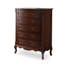 Armoire d'appoint en bois manufacturé brun foncé