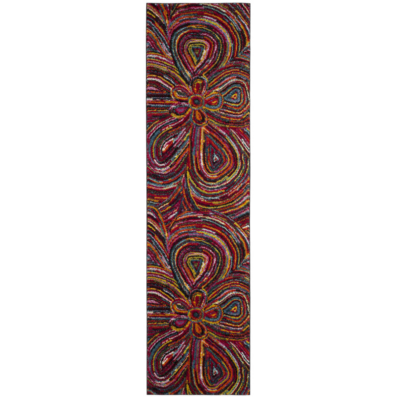 Miley Performance Abstract Rug, Rectangle 2' x 3'