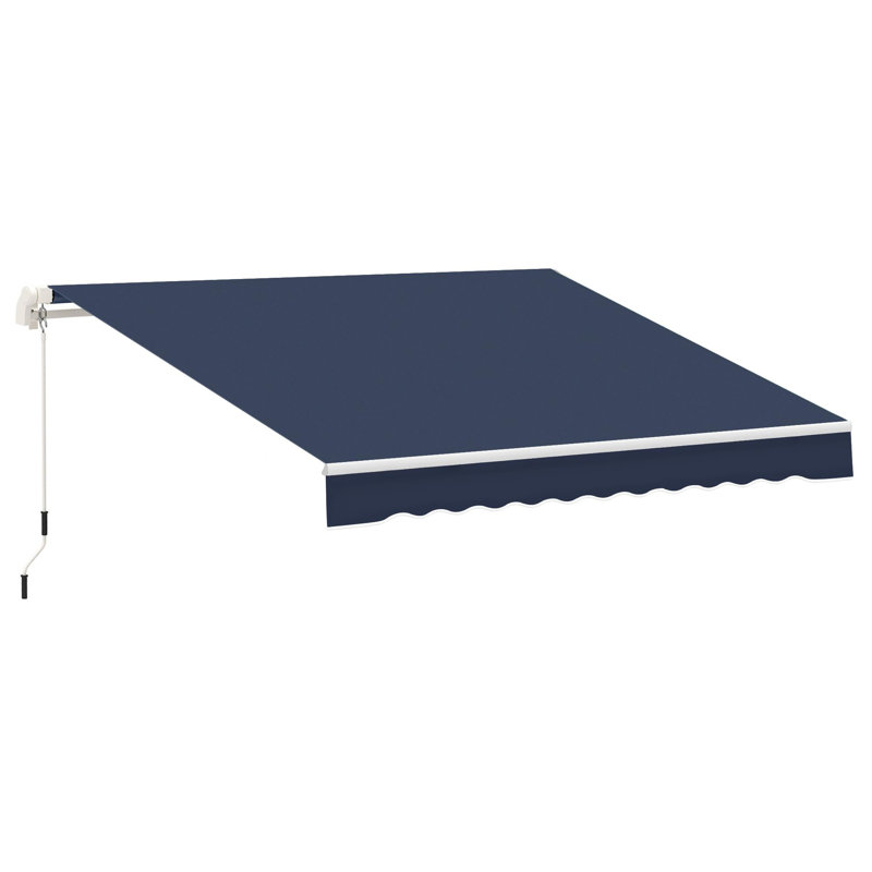 Auvent rétractable 8 ', H 59 po x l 116,2 po x P 96,5 po, Bleu
