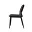 Ensemble de 2 chaises de salle à manger modernes et minimalistes en similicuir, dossier confortable, pieds en métal-121979578