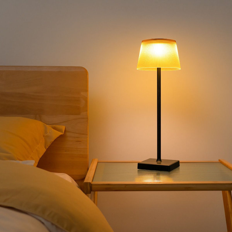 Metal Desk Lamp, Yellow, Black