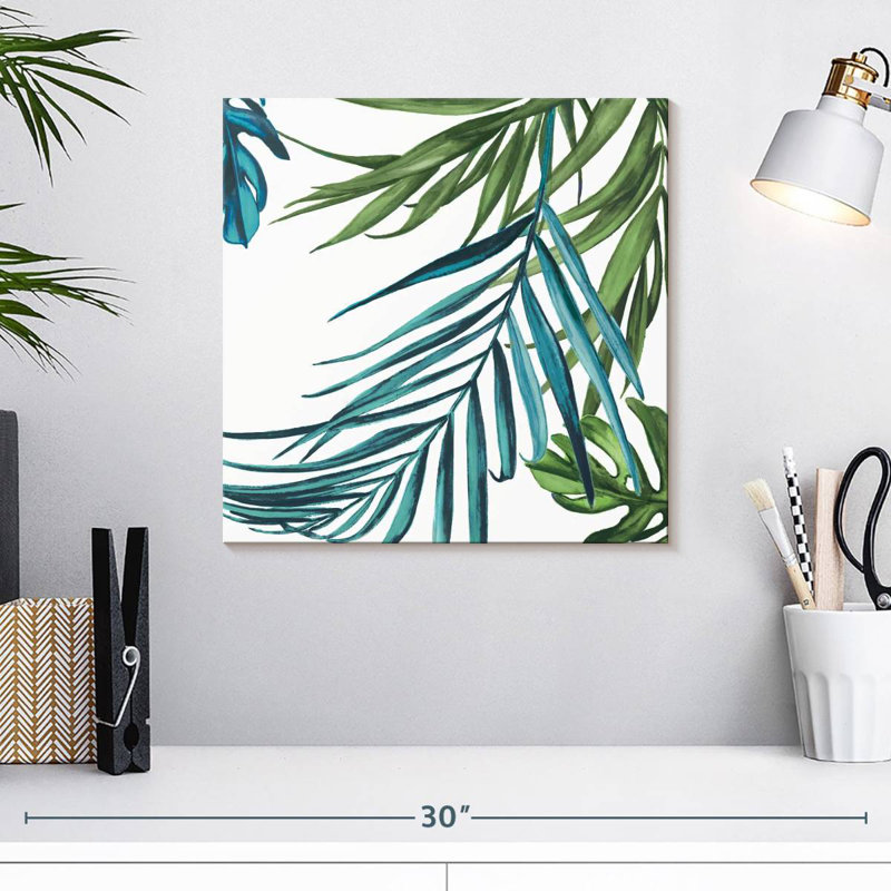 Harnek Palm Leaves I, 16" H x 16" W