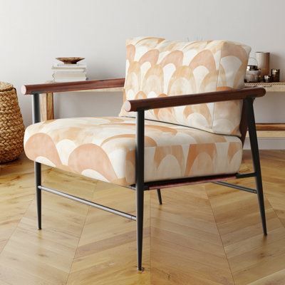 Chaise rembourrée Country Farmhouse - Fauteuil Earth Arcs Orange