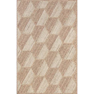 Tapis décontracté en jute nid d'abeille Mitzy