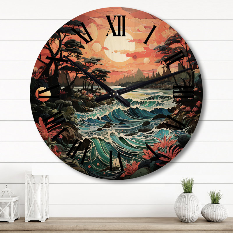 Horloge murale Kaki, Grand