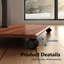Abbing E Series Floor Standing Tv Stand Removable With Golden Walnut Colour