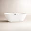 Baignoire de trempage autoportante en fibre de verre 67 po x 28 po Labrusca-1499274115