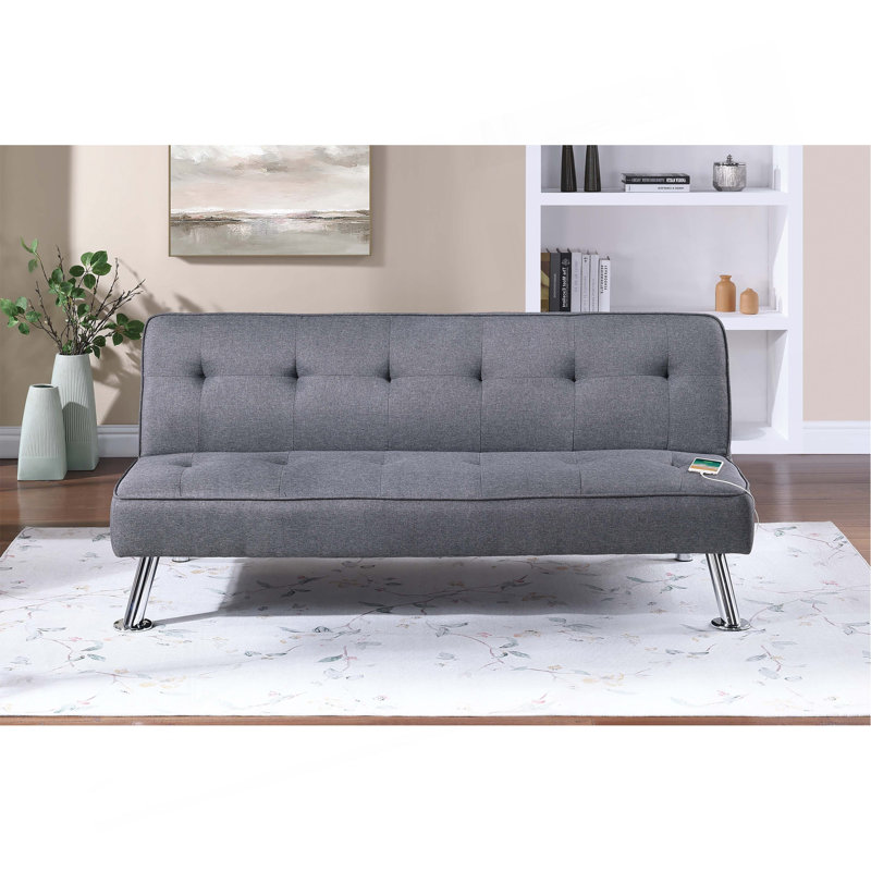 Coussin en velours côtelé contemporain, Bleu gris