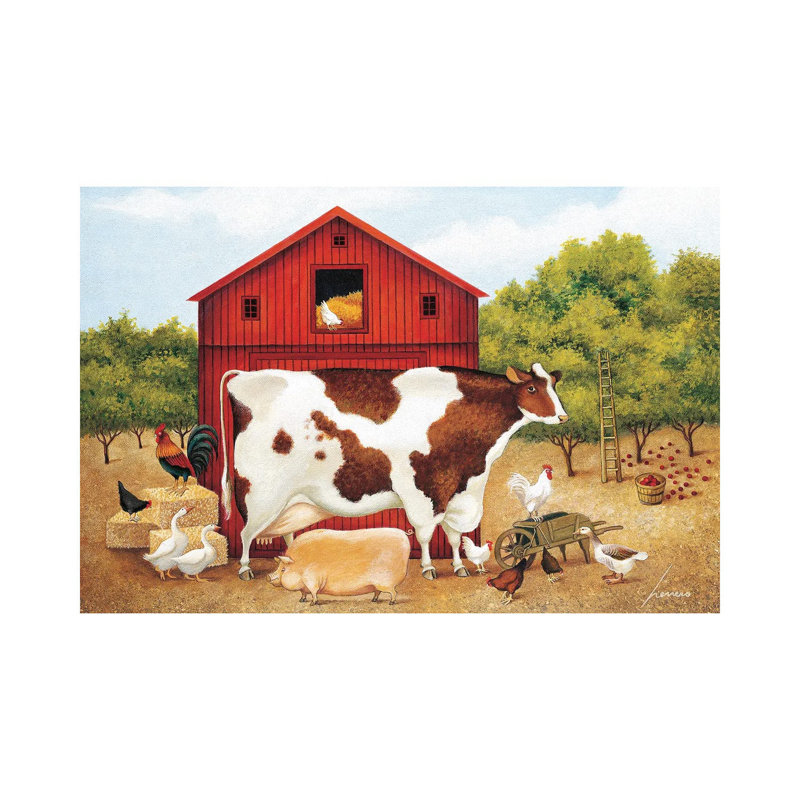 Apple Harvest by Lowell Herrero - Wrapped Canvas Painting, 30.48 cm H x 45.72 cm W