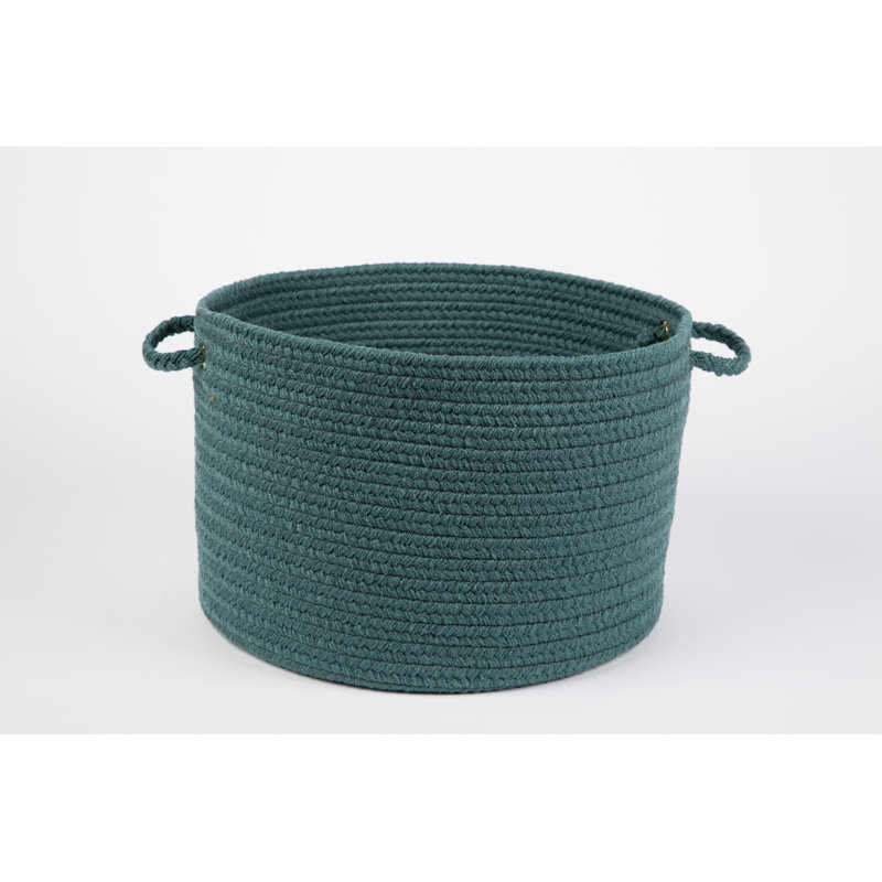 Panier en tissu Smyth, Bleu sarcelle