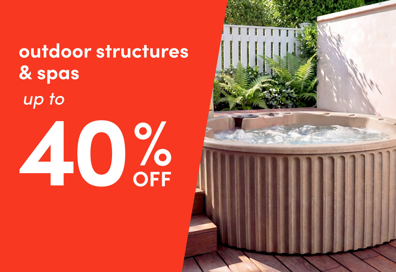 outdoor structure & spa clearout