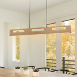 Luminaire suspendu linéaire à 4 lumières pour îlot de cuisine