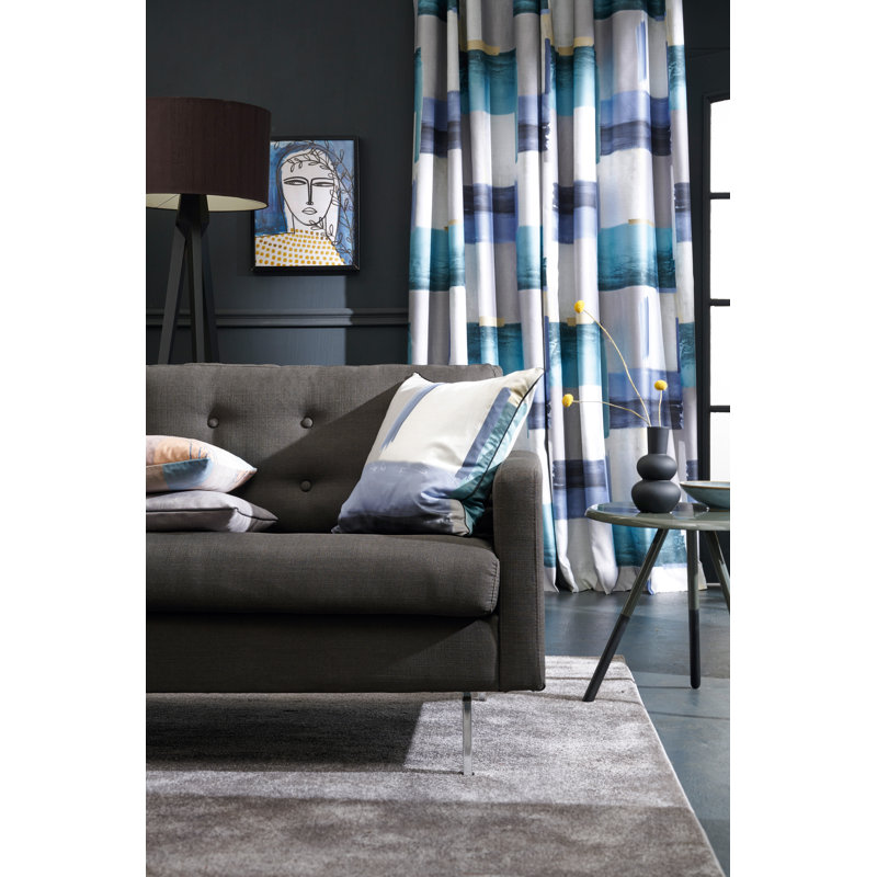 Abstract Square Cushion Cover, 49 x 49cm, Grey/Blue