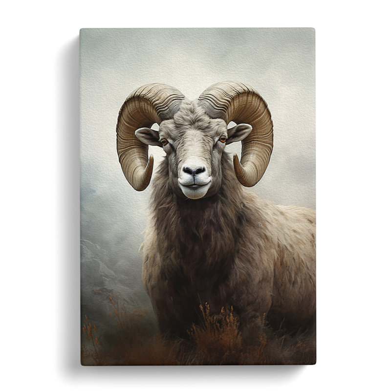 Ram Sheep - Wrapped Canvas, 60cm H x 40cm W x 3cm D