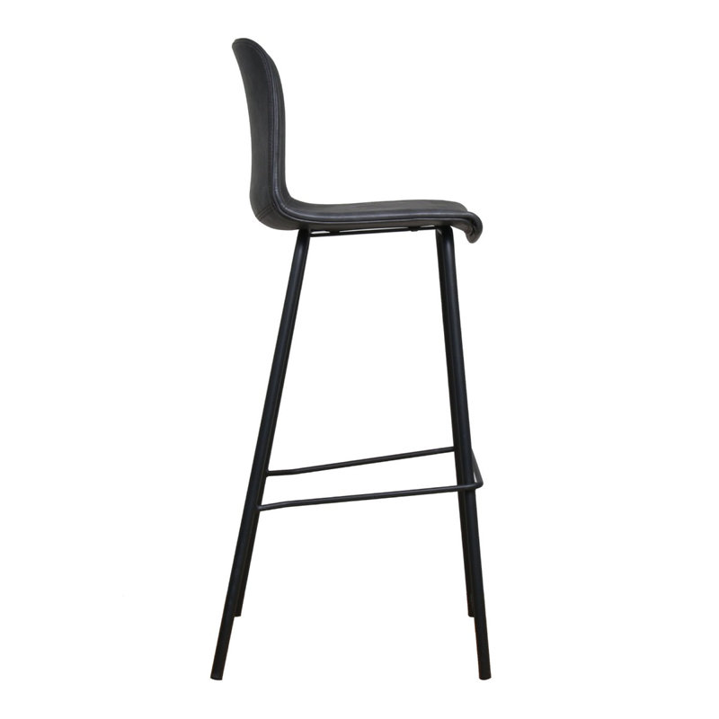 Tabouret de bar et de comptoir Merrik, Gris, Très grand (siège d'une hauteur de 37,5 po)