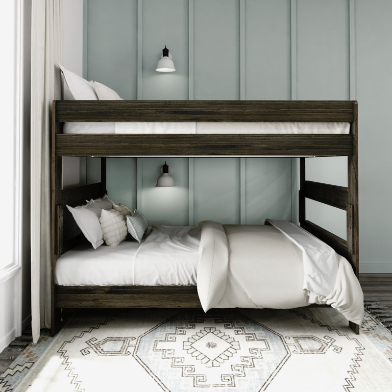 Decimus Queen Over Queen Bunk Bed, Barnwood Brown