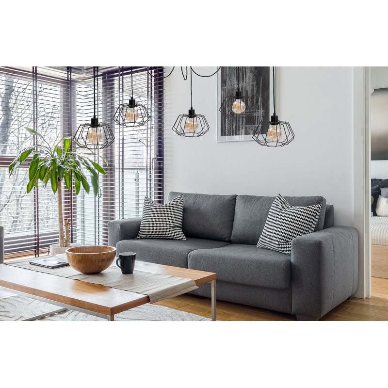 Gertie 5 - Light Geometric Pendant, Black