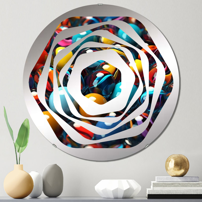 Parvin - Miroir décoratif Amorphe, 23,6 po x 23,6 po