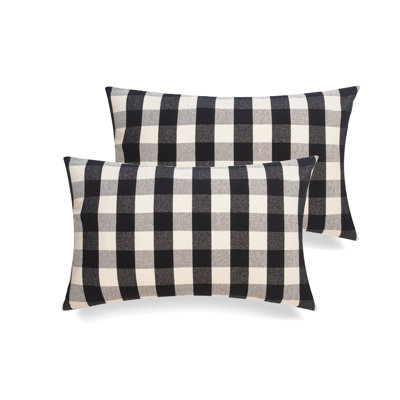 Buffalo Check Rectangular 100% Cotton Pillow Cover